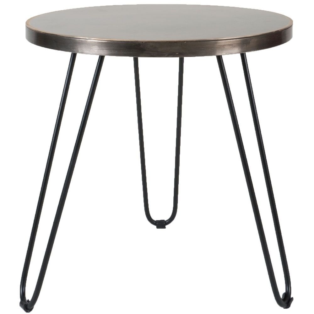 Salontafel Palma - 49 x 49 cm - Nickel