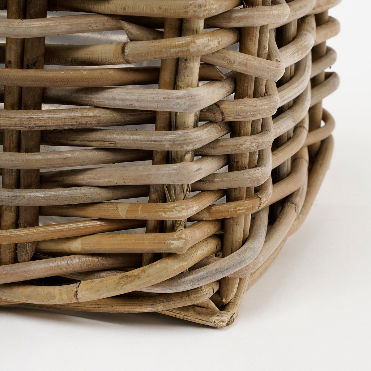 Marcia Plantenmand voor Buiten - Set van 3 - L40 x B23 x H20 cm - Rotan - Grijs