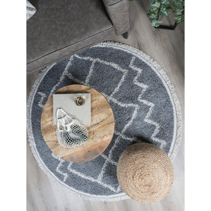 Vloerkleed Marrakesh Grey Rond ø160 cm