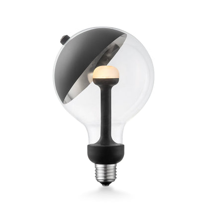 dimbare LED lamp Sphere zwart-zilver G120 E27 5W 400Lm