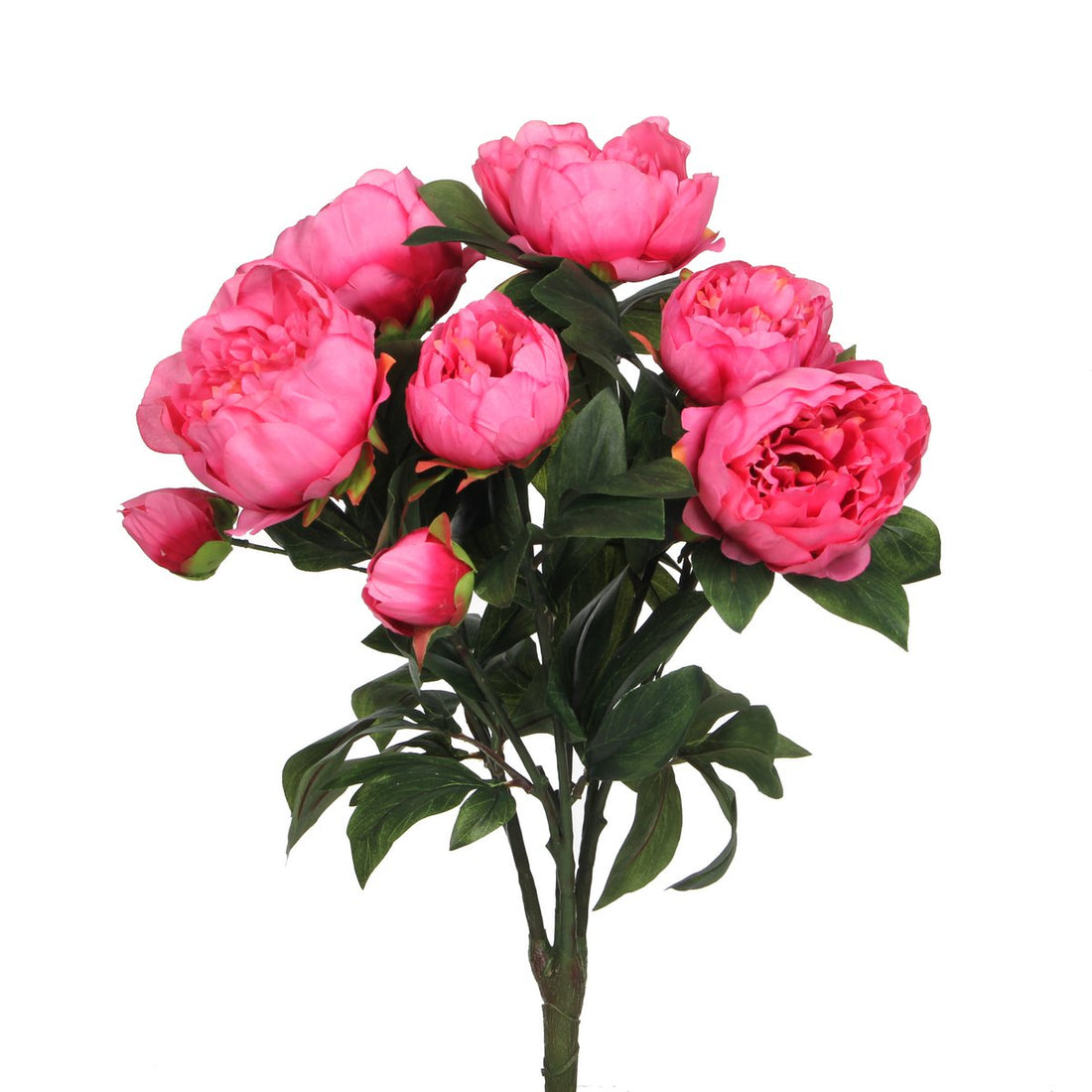 Pioenroos Kunstbloemen Boeket - H55 x Ã˜40 cm - Donkerroze