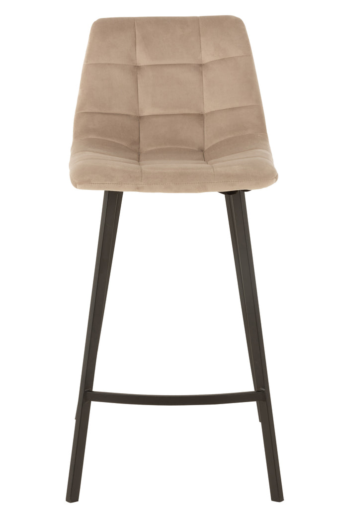 Barstoel Olivier Textiel/Metaal Beige