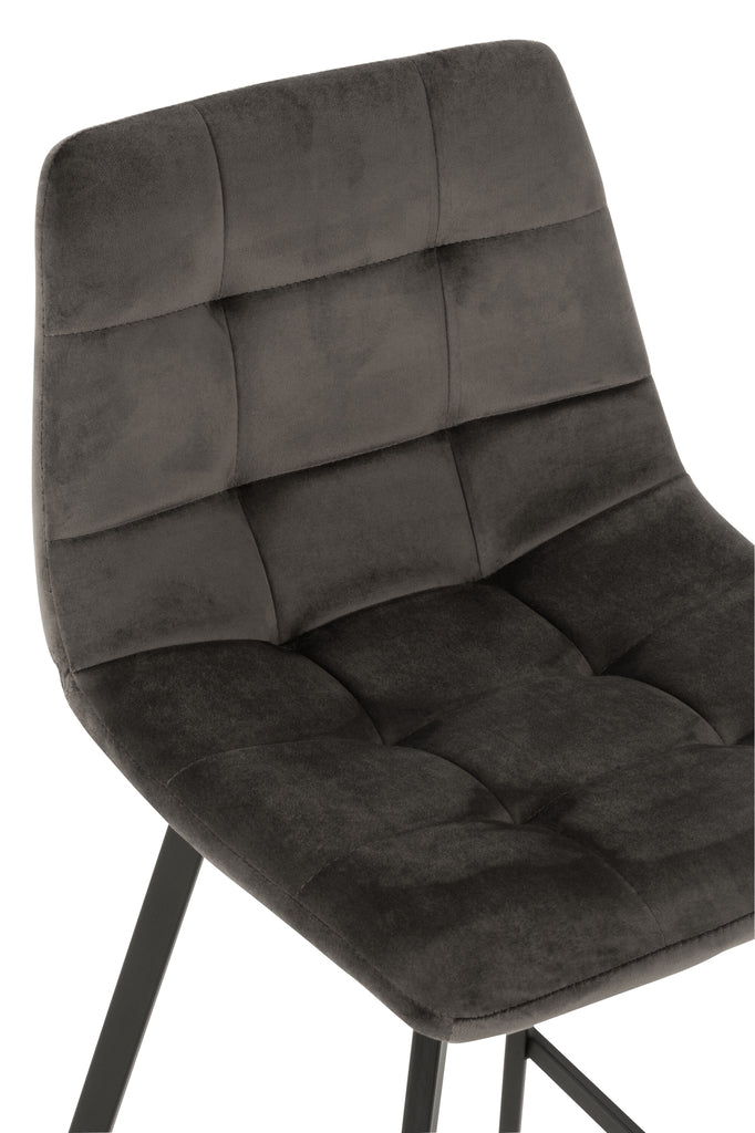 Barstoel Olivier Textiel/Metaal Bruin