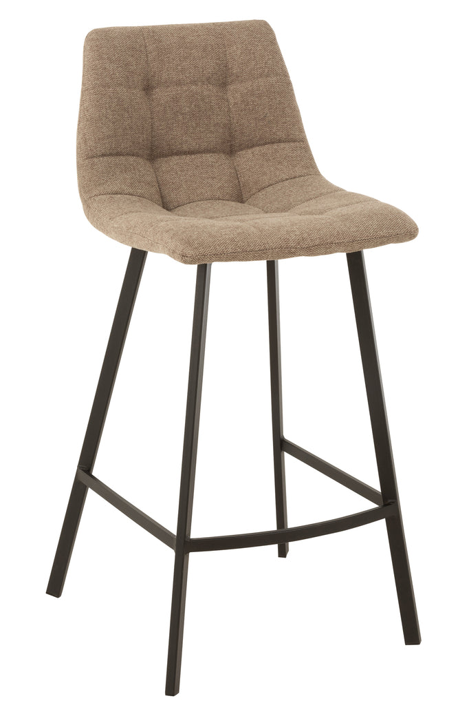 Barstoel Stephane Textiel/Metaal Beige