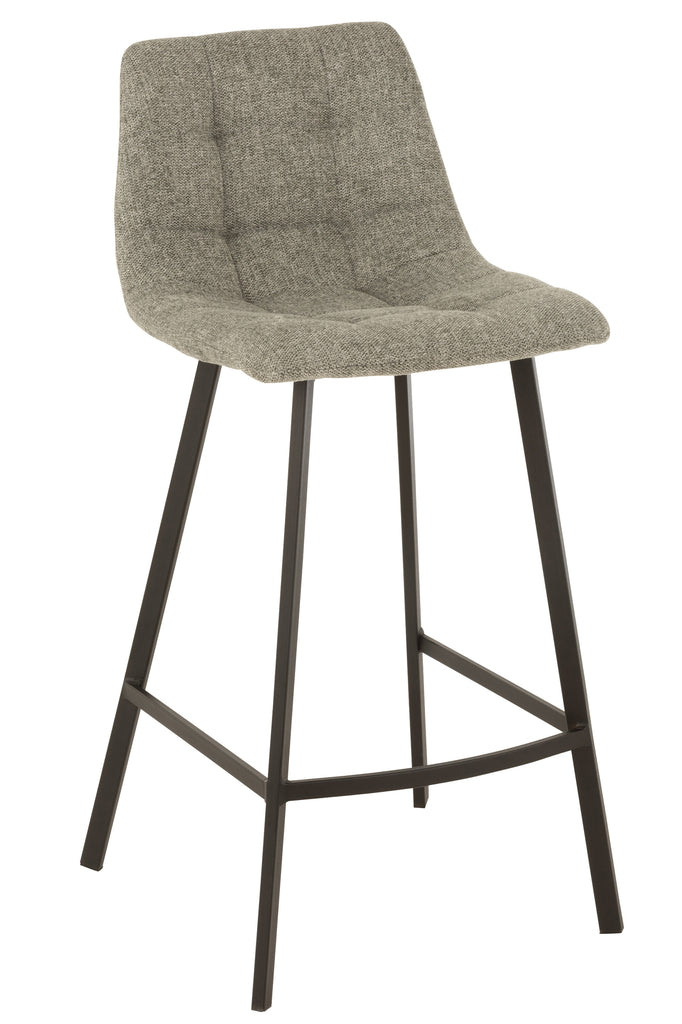Barstool Stephane Textiel/Metaal Grijs