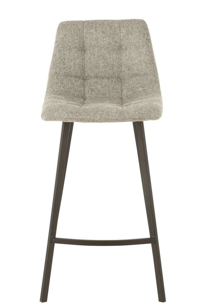 Barstool Stephane Textiel/Metaal Grijs