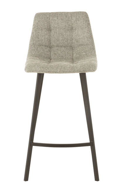 Barstool Stephane Textiel/Metaal Grijs
