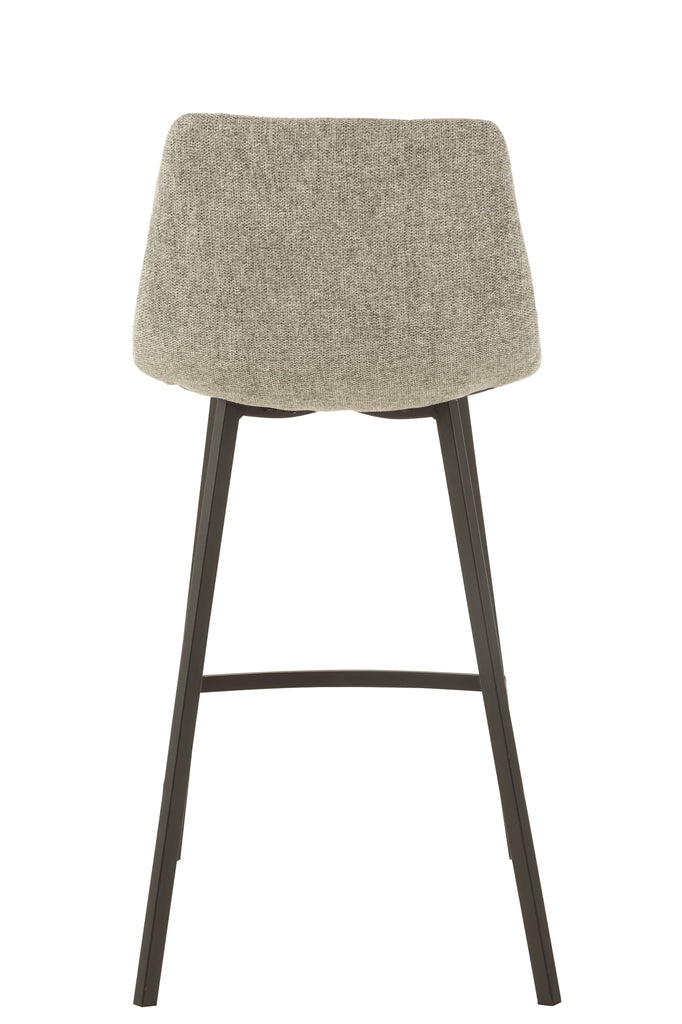 Barstool Stephane Textiel/Metaal Grijs