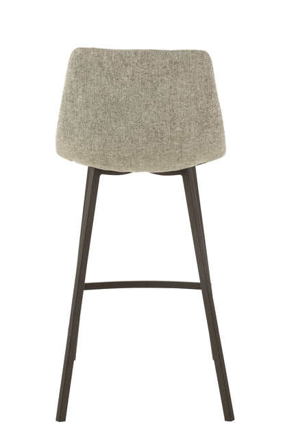 Barstool Stephane Textiel/Metaal Grijs