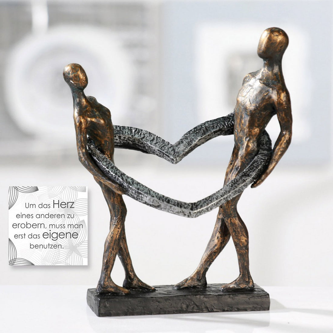 Polysculptuur &quot;Connected&quot; bronzen afwerking