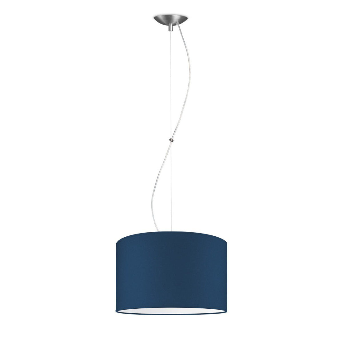 hanglamp Deluxe met lampenkap, E27, donkerblauw, 35cm