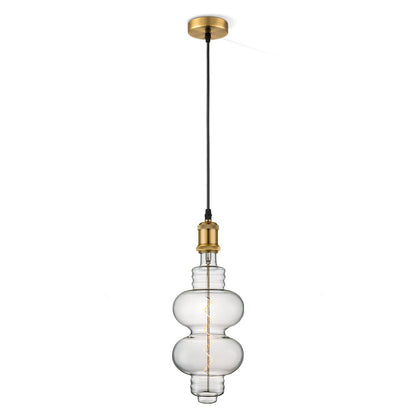 hanglamp brons vintage Diabolo - dimbaar E27 helder