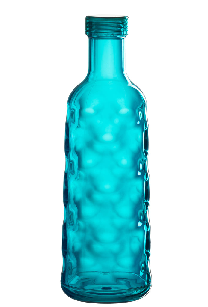 Fles Gehamerd In Geschenkdoos Plastic Blauw