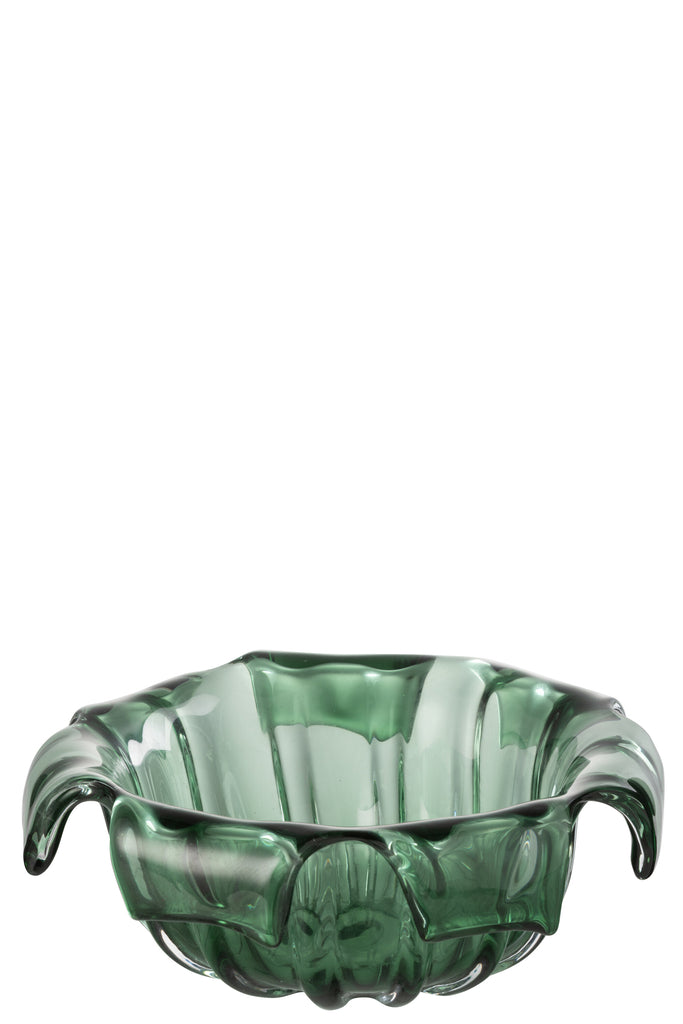 Schaal Deco Retro Glas Groen