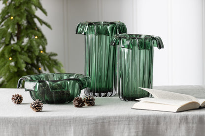 Schaal Deco Retro Glas Groen