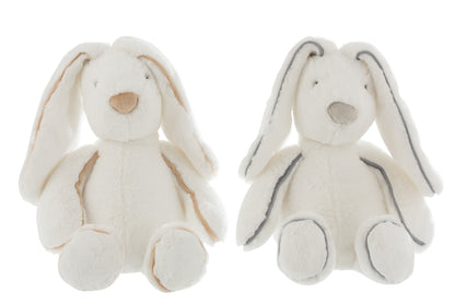 Bunny Plush White Large, Set Of 2