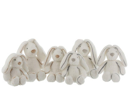 Bunny Plush White Large, Set Of 2