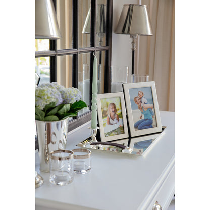 EDZARD fotolijst Cagliari voor foto 10 x 15 cm, edel verzilverd, aanslag beschermd, met 2 hangers