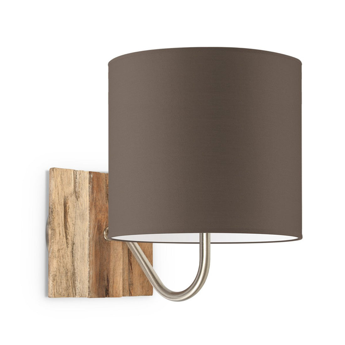 Wandlamp - Drift E27 Lampenkap taupe 20cm