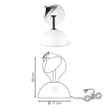 Hanglamp Move Me - Bumb Cone 5.5W 2700K wit-zwart