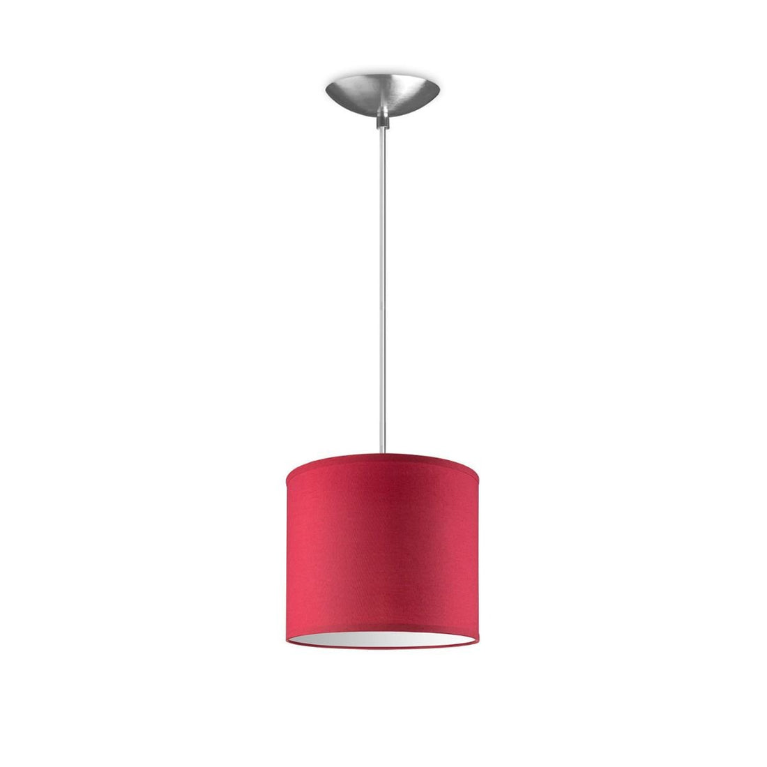 hanglamp Bling met lampenkap, E27, rood, 20cm