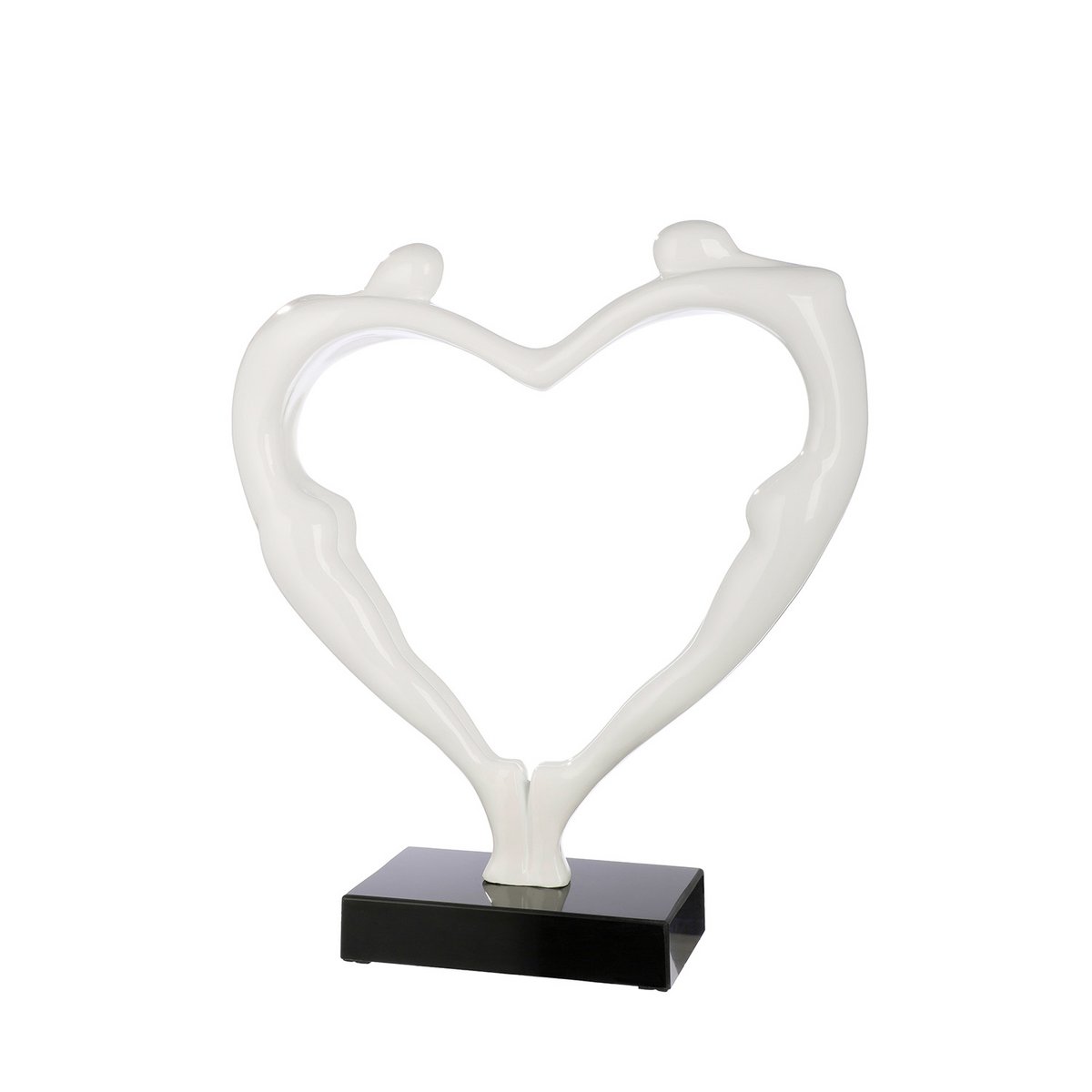 Sculptuur hart paar harten H.55 cm