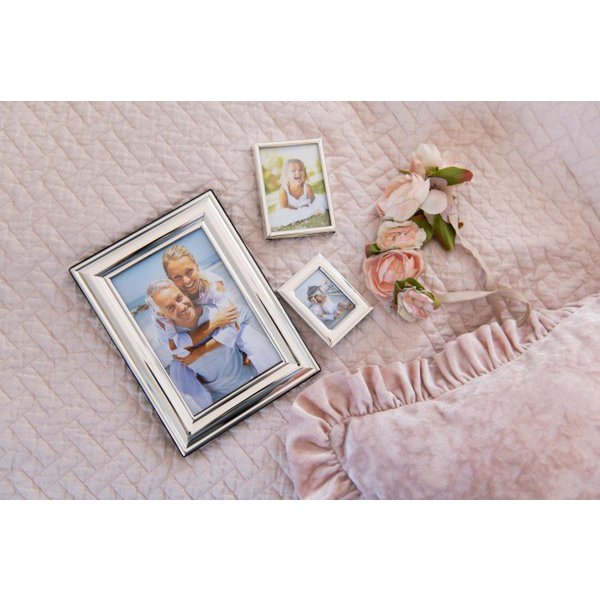 EDZARD fotolijst Florence voor foto 10 x 15 cm, edel verzilverd, aanslag beschermd, met 2 hangers