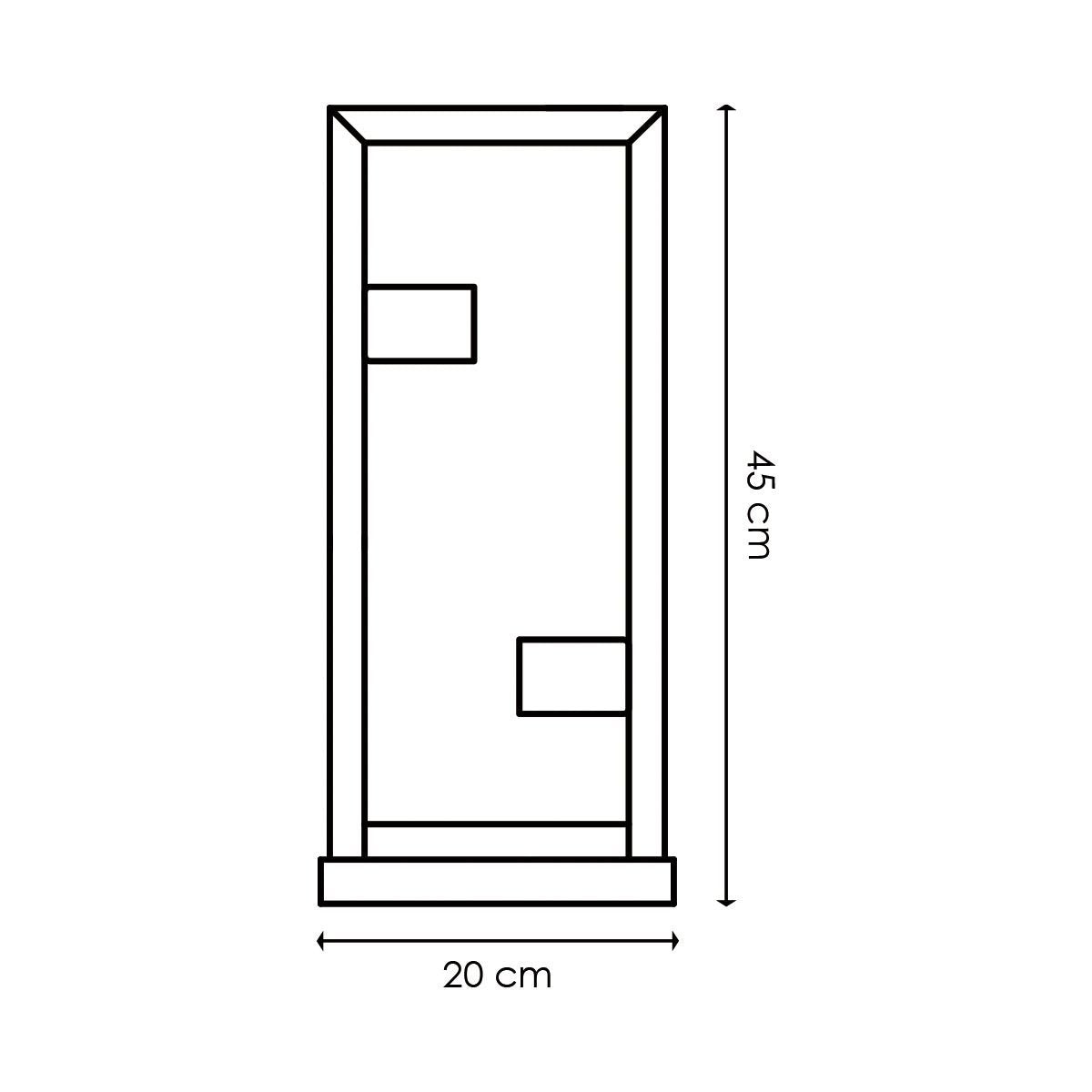 Moderne tafellamp Preto - Zwart - 20/10/45cm