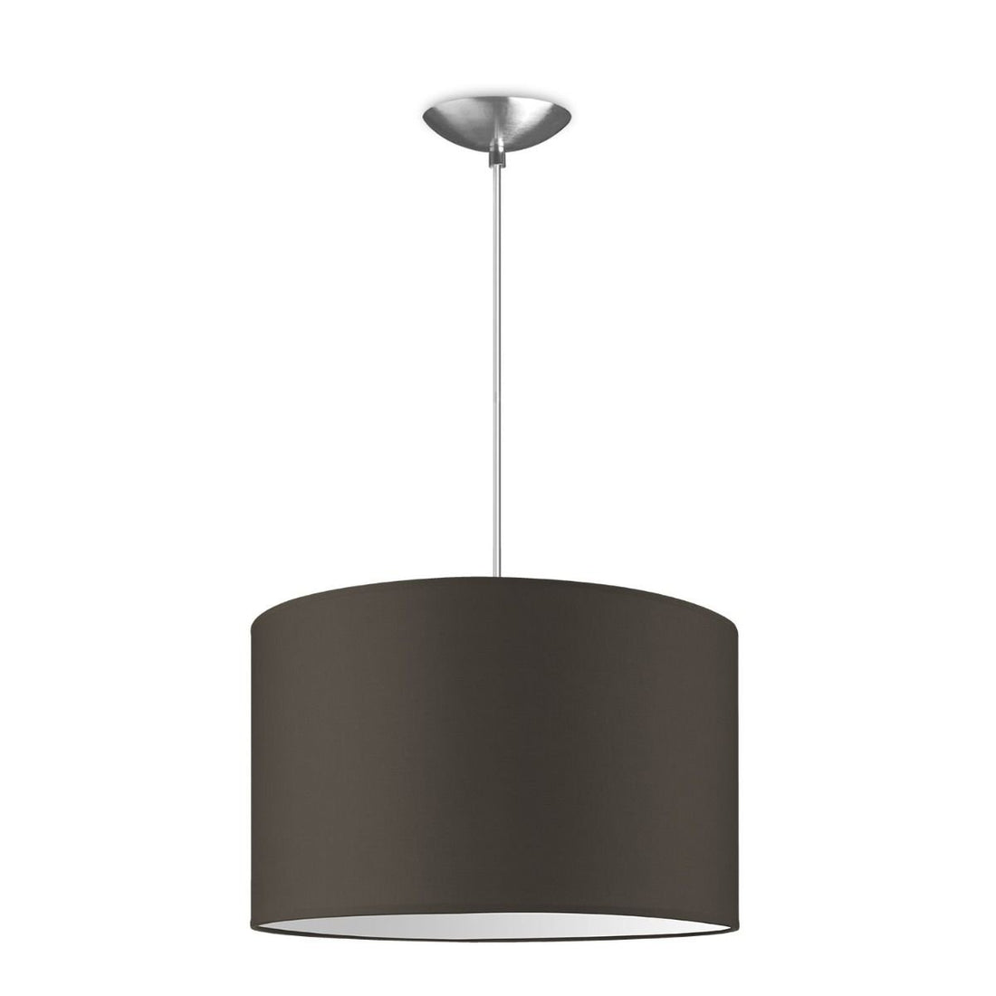 hanglamp Bling met lampenkap, E27, taupe, 35cm