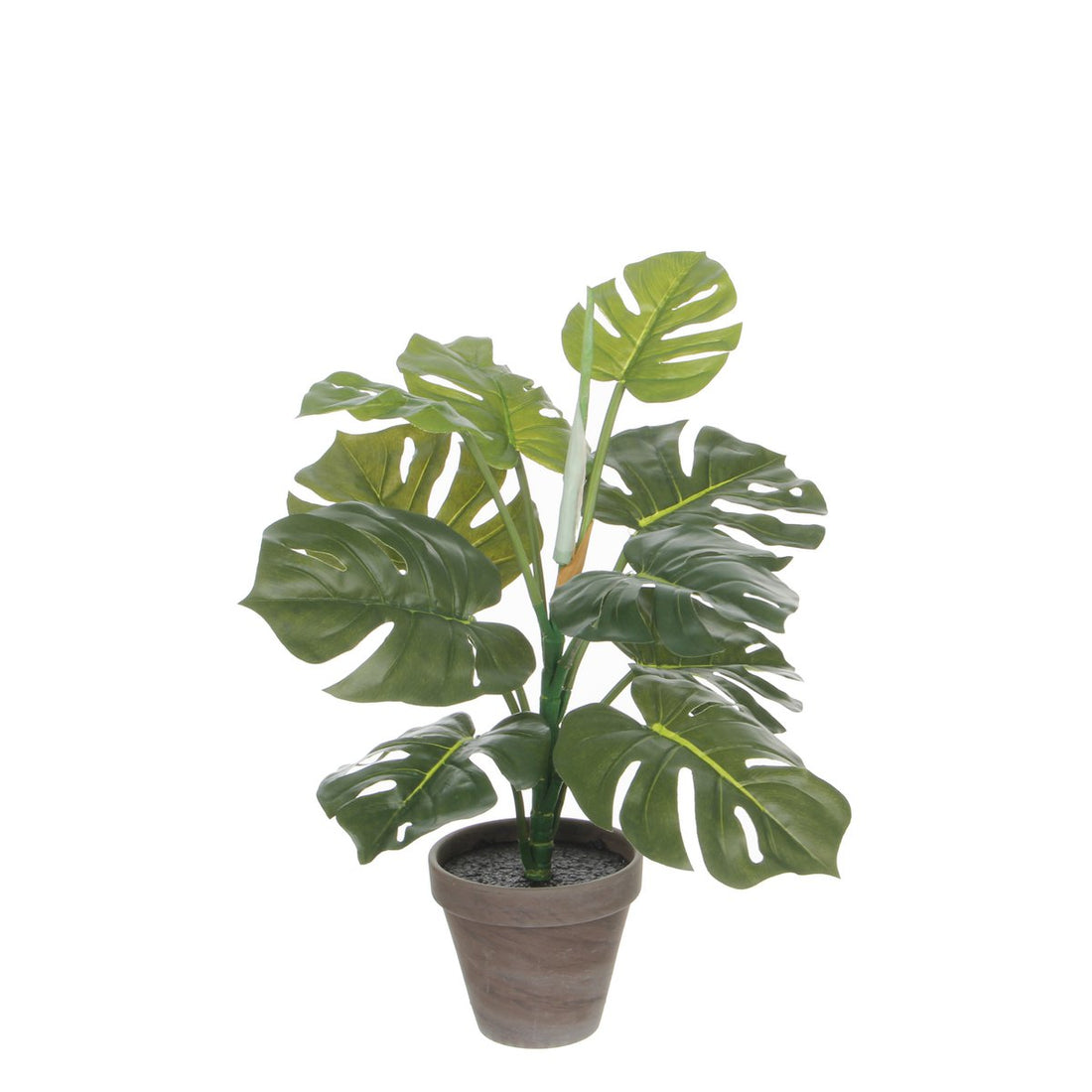 Monstera Kunstplant in Bloempot Stan - H48 x Ø39 cm - Groen