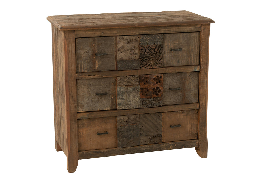 Kast Vintage Hout Bruin