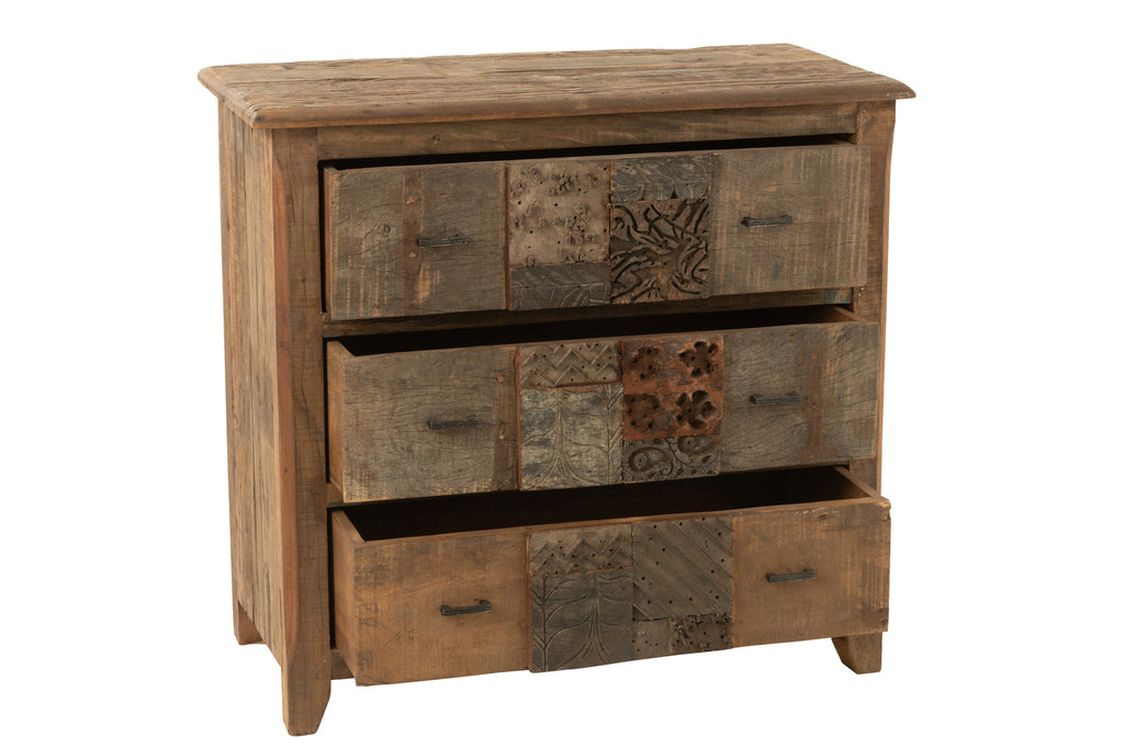 Kast Vintage Hout Bruin