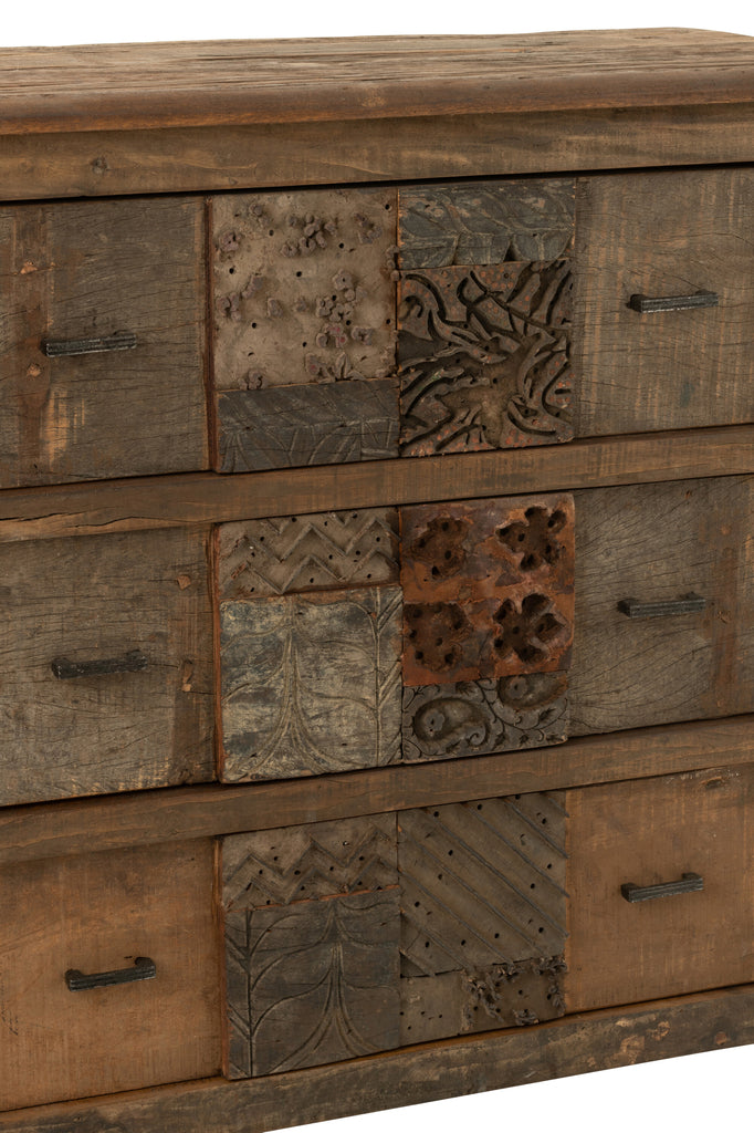 Kast Vintage Hout Bruin