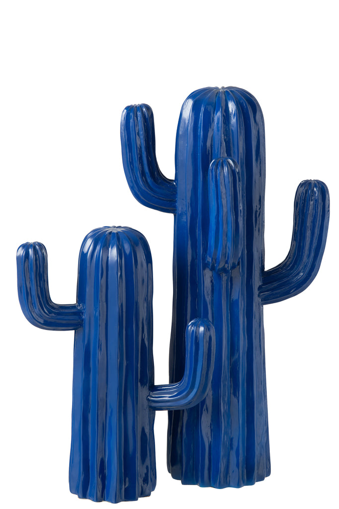 Cactus Polyresin Blauw Groot