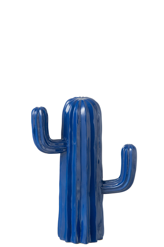 Cactus Polyresin Blauw Klein