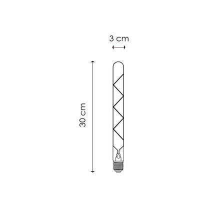 dimbare Led Tube Spiraal E27 6W 550Lm 3000K Helder