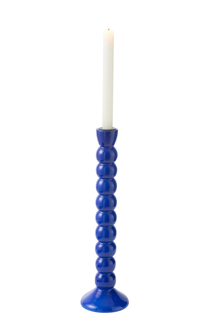 Kaarsenhouder Mangohout Blauw