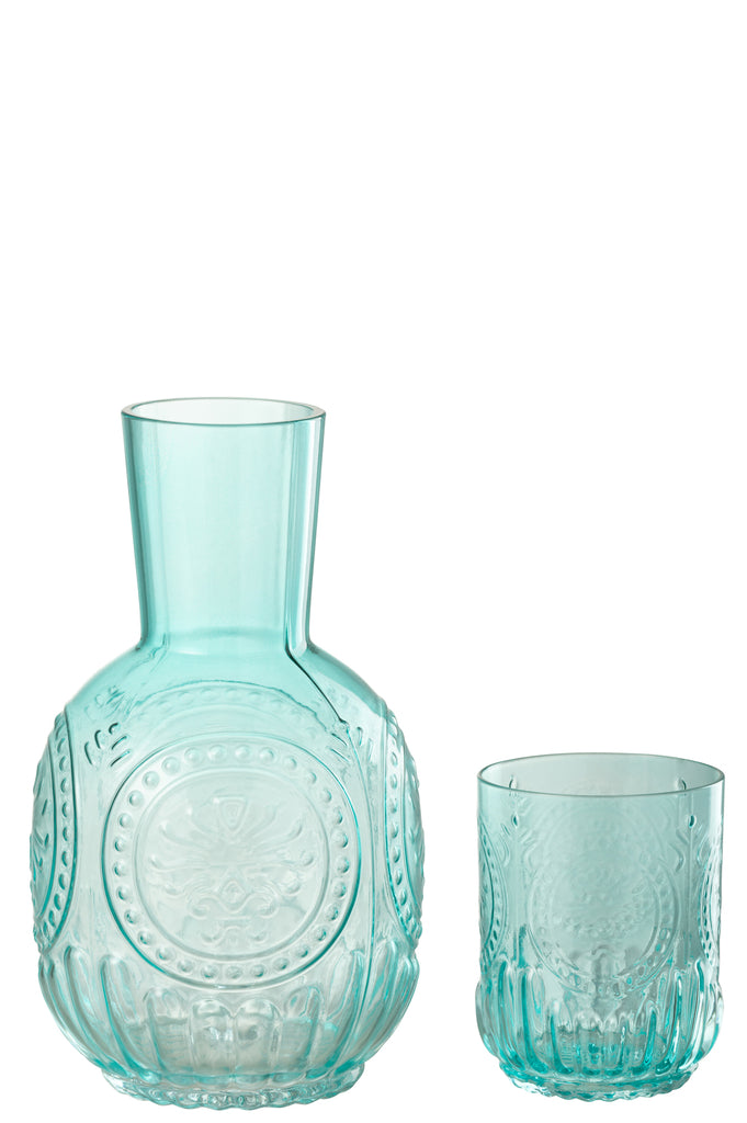 Karaf+Glas Maya Glas Turquoise