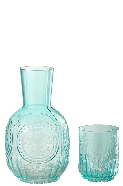 Karaf+Glas Maya Glas Turquoise