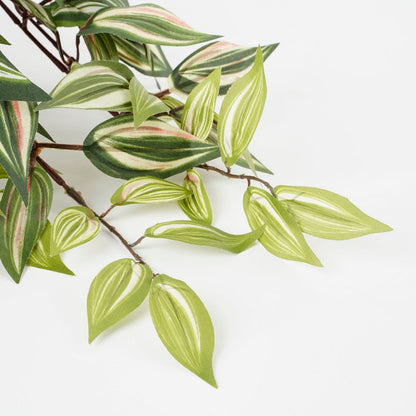 Tradescantia Kunst Hangplant in Bloempot Stan - H45 x Ã˜25 cm - Groen