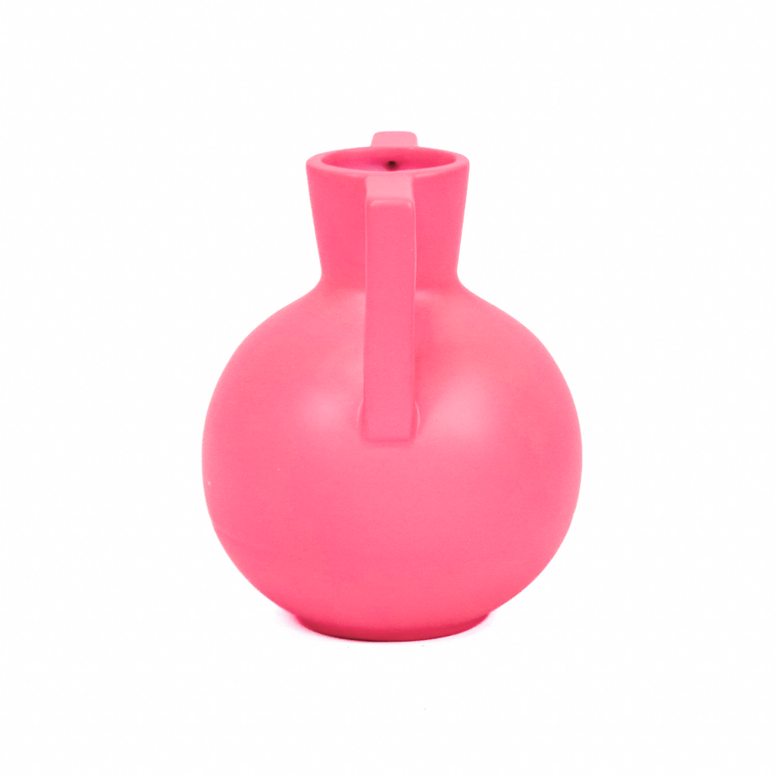 Vaas - Kettlebell - Keramiek - Neon Roze - 14,5x14,5x18,5cm