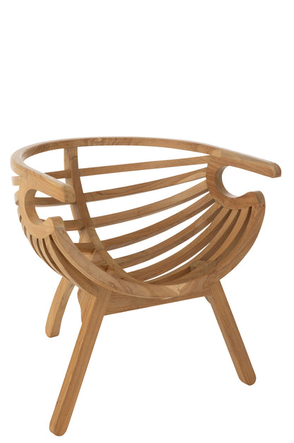 Chair Crab Teak Wood Natural