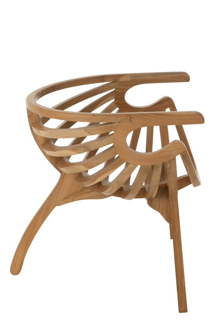 Chair Crab Teak Wood Natural