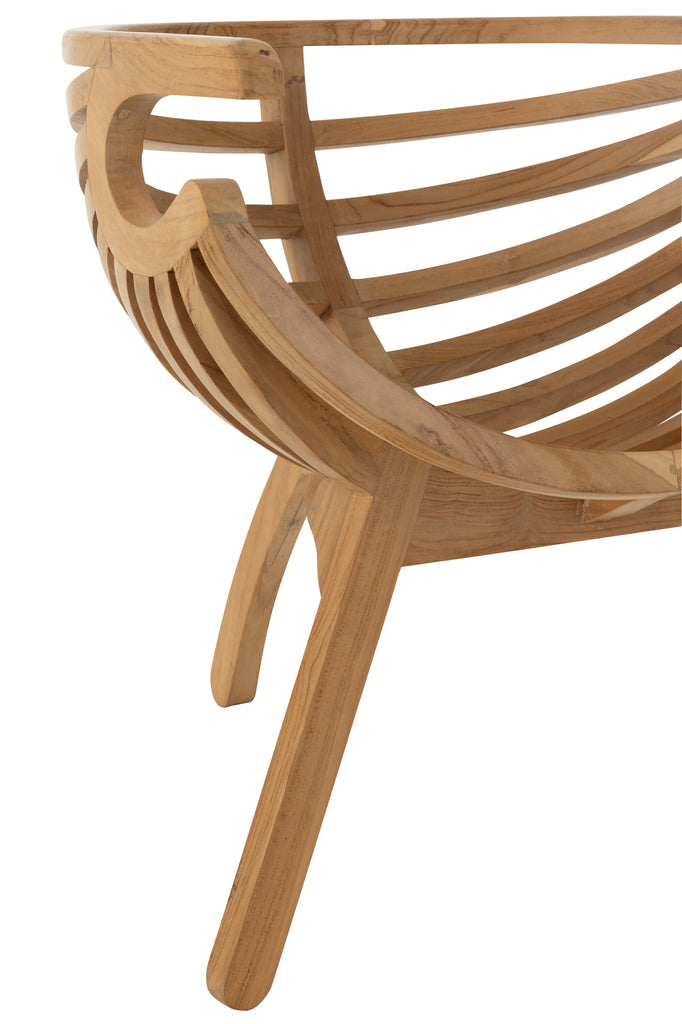 Chair Crab Teak Wood Natural