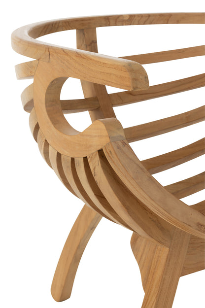 Chair Crab Teak Wood Natural