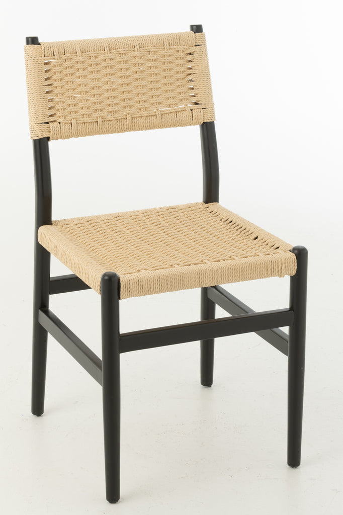 Chair Lap Beech Wood/Rope Black