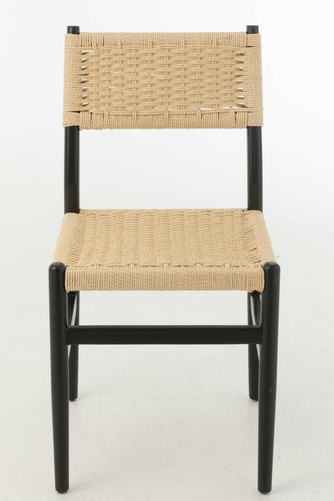 Chair Lap Beech Wood/Rope Black