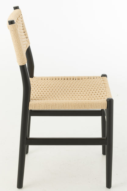 Chair Lap Beech Wood/Rope Black