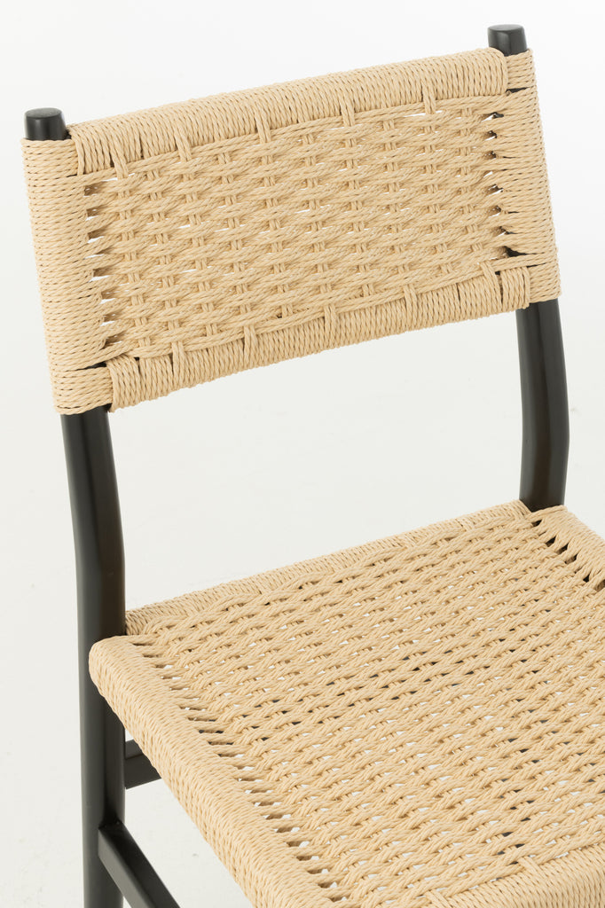 Chair Lap Beech Wood/Rope Black