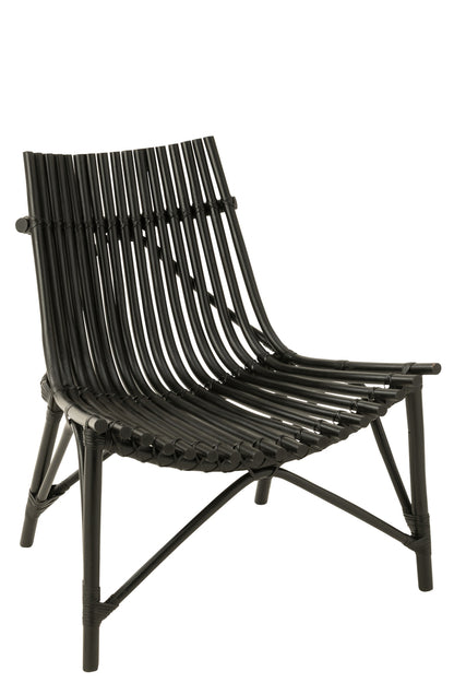 Chair Rattan Black